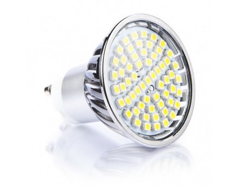 Dimmable 60 SMD Glass Covered - 4.5 Watt GU10 LED Bulb